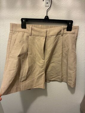 H&M Beige Tailored Bermuda Shorts